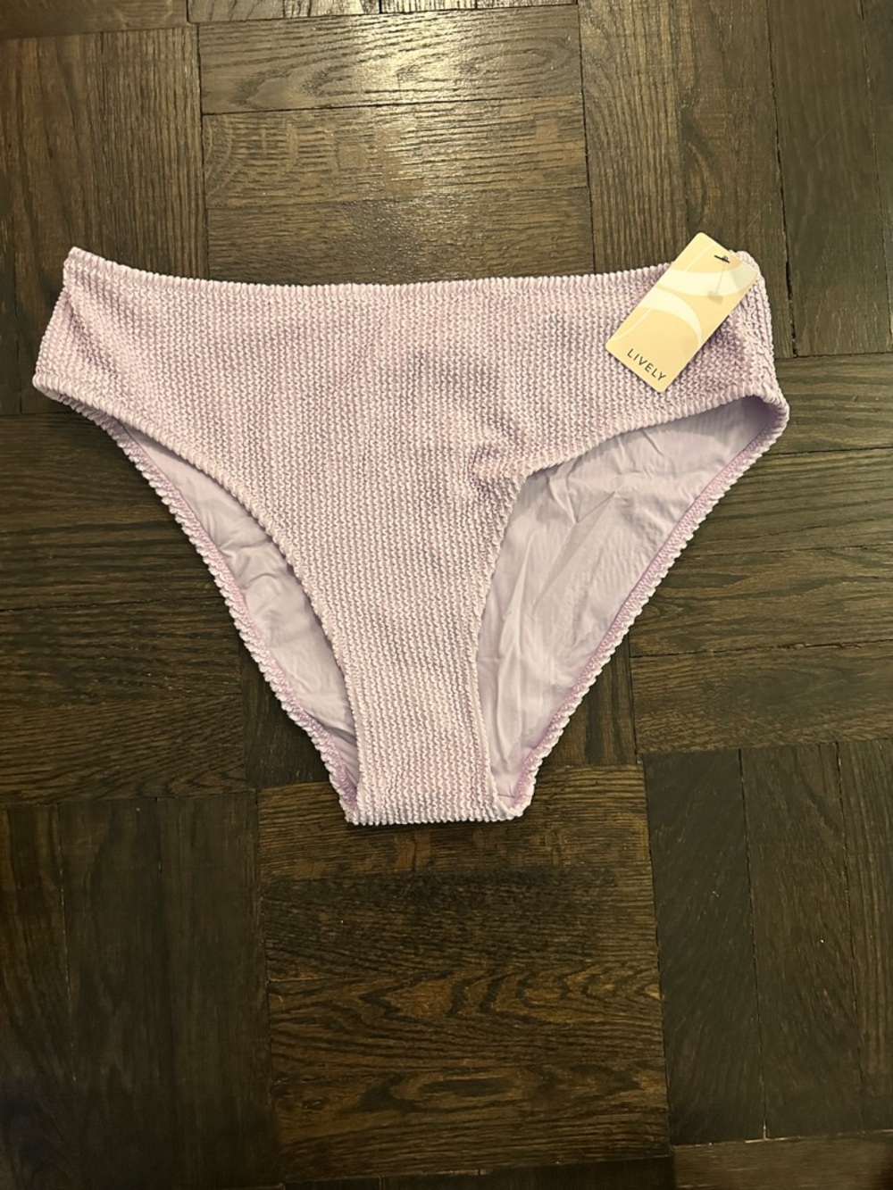 Lively Lilac Smocked Bikini Bottoms